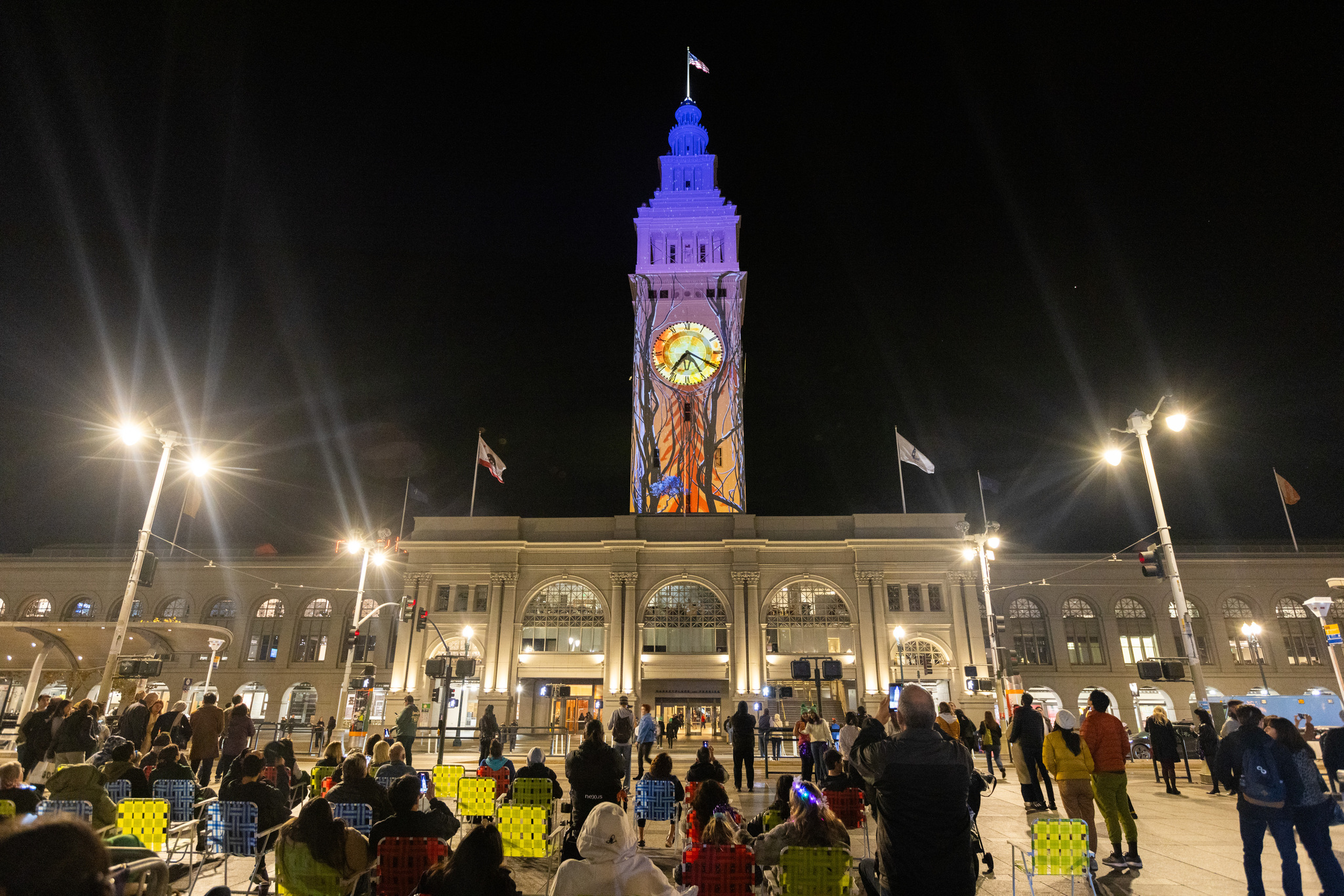 Ferry Building, San Francisco, Holiday Lights