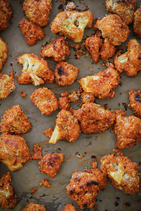 Recipe: Buffalo Cauliflower Puff Pastry Bites