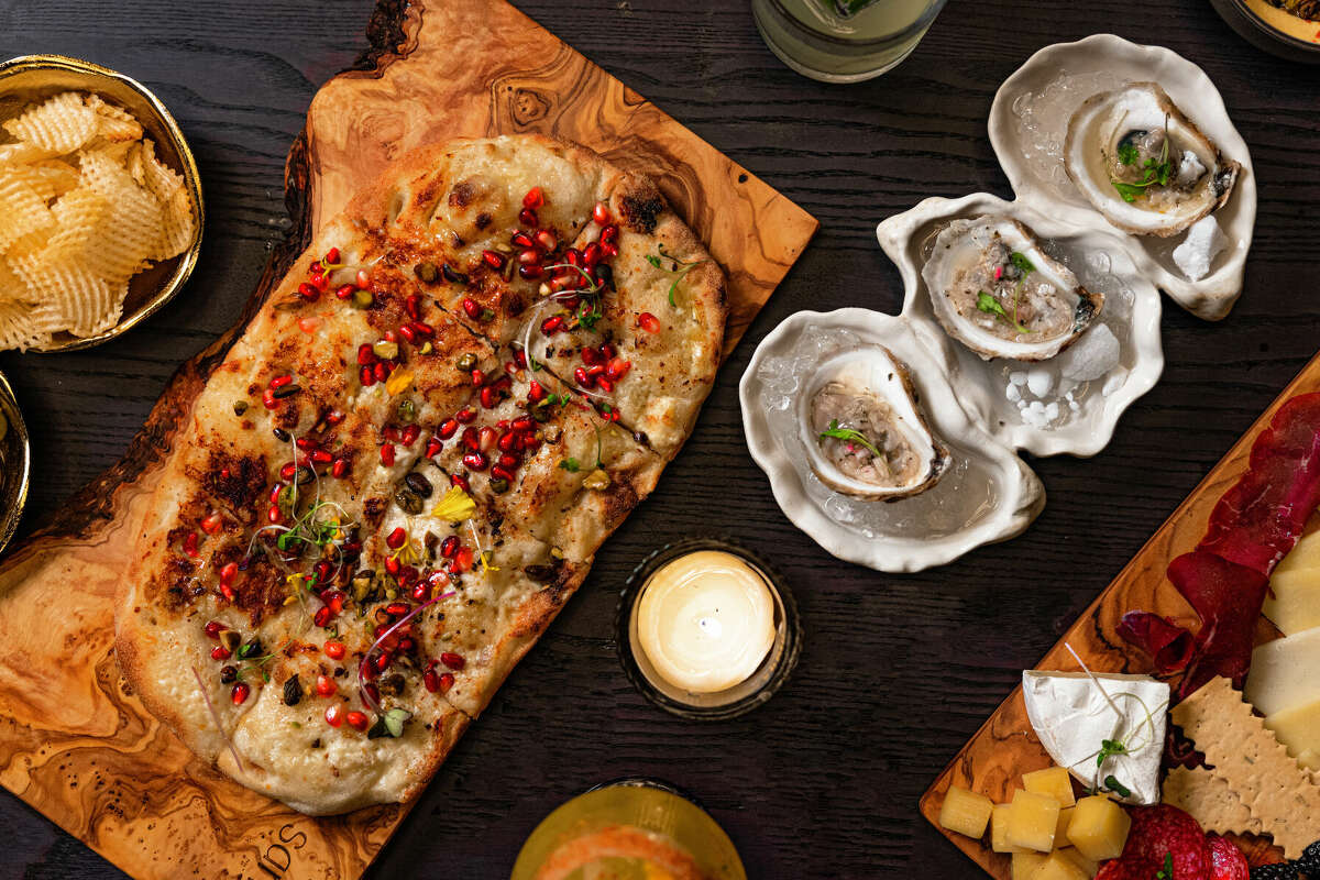 Oysters and flatbreads named after works of art are among the list of food offerings.