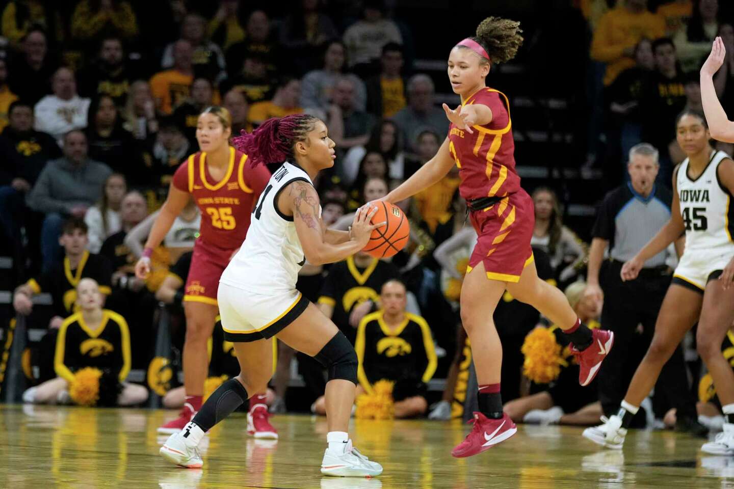 No. 21 Iowa Women Rally In Fourth Quarter To Beat No. 18 Iowa State 75-69