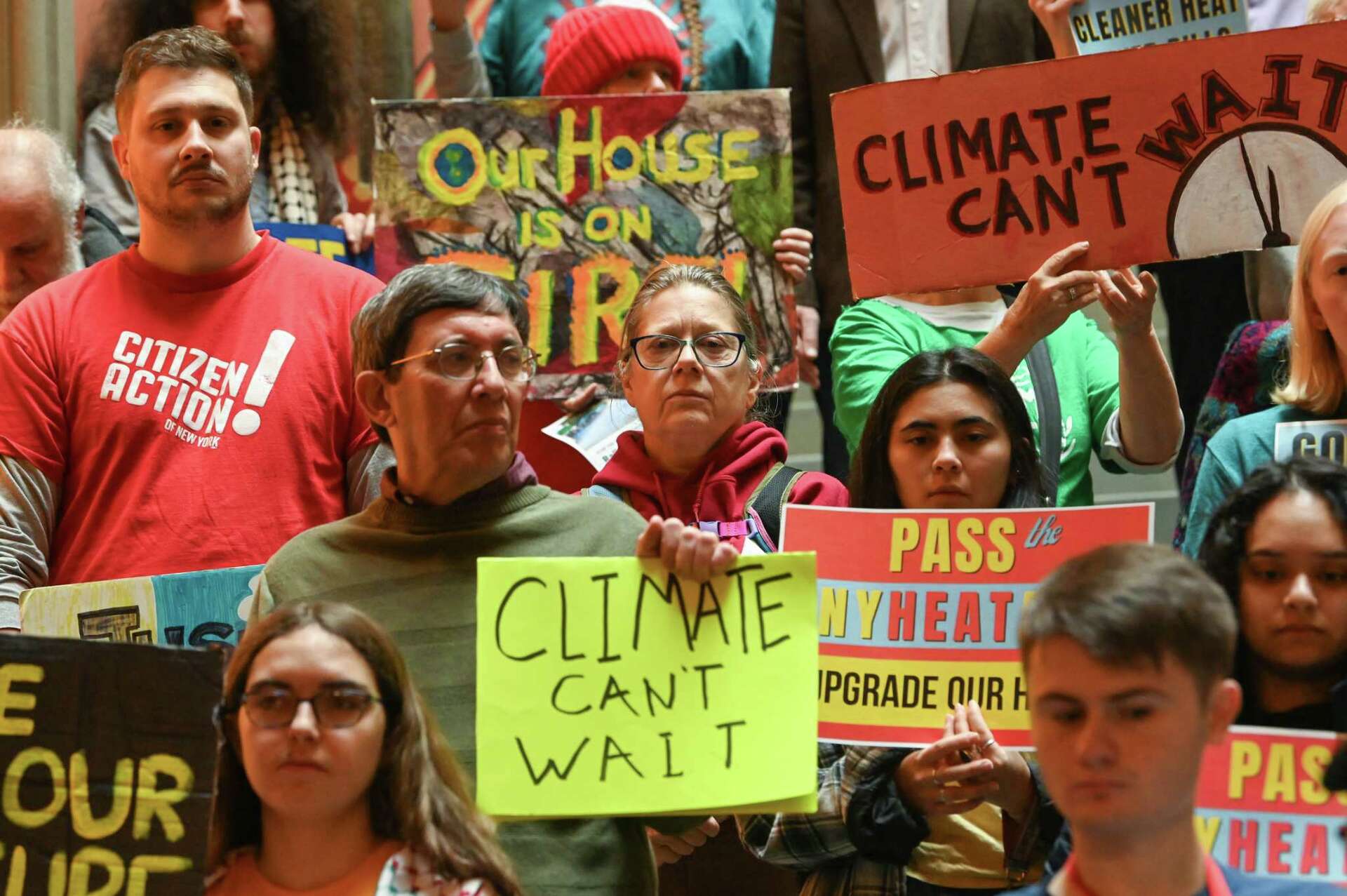 Pro Climate Change Rally NY advocates rally for 'Trump-proof' climate legislation