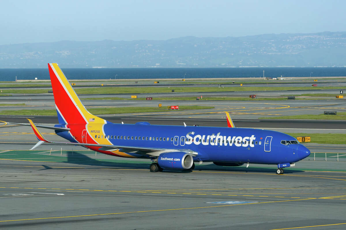 Southwest Airlines Boeing 737-8H4 prepares for takeoff at San Francisco International Airport on March 16, 2024 in San Francisco, California. 