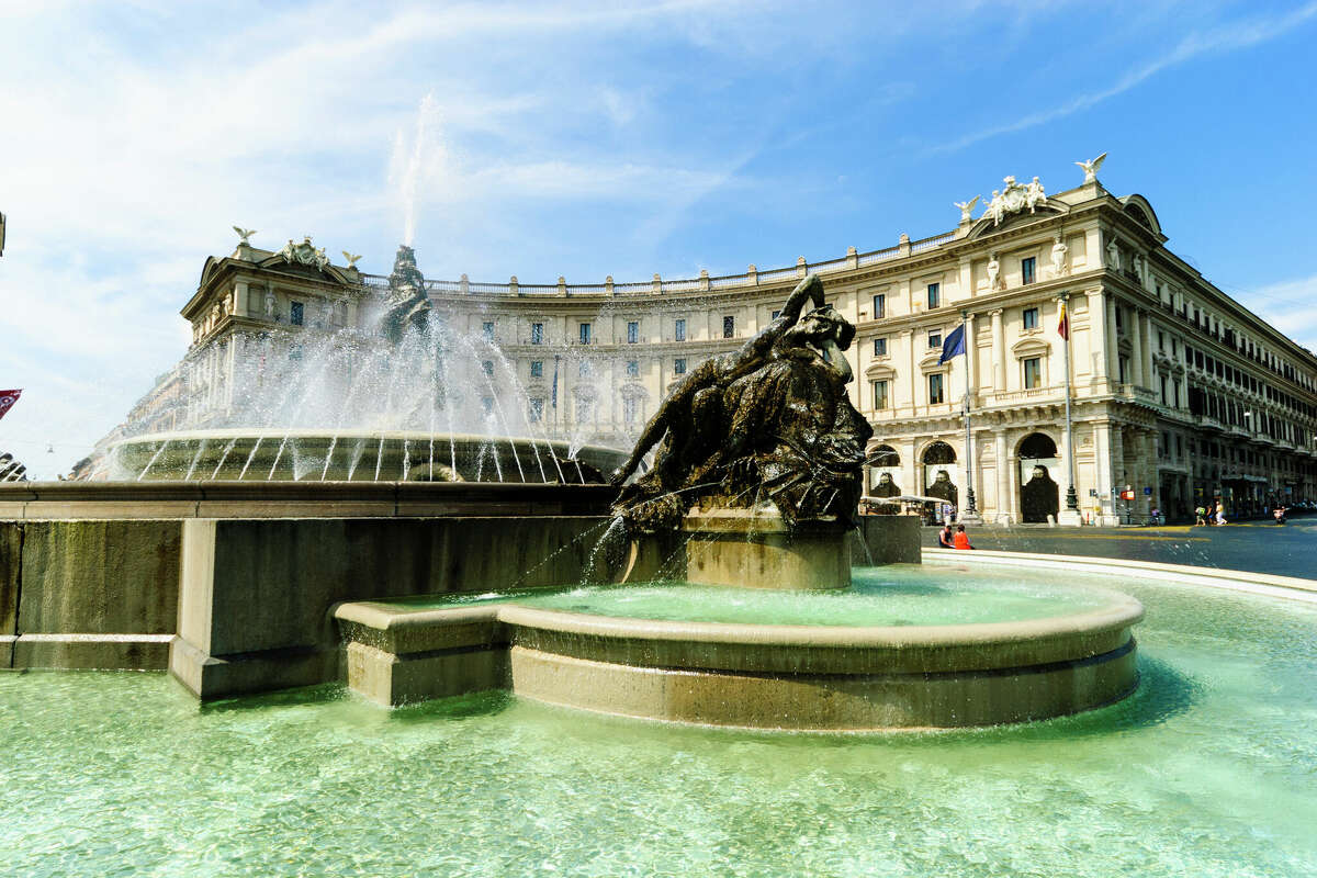 Piazza della Republica, Rome, Italy. Hotel Texas is a short journeyaway. 