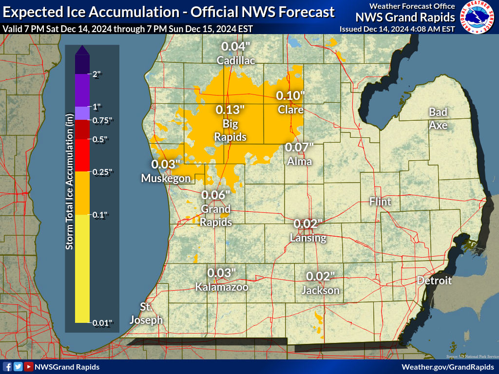 West Michigan faces freezing rain under winter weather advisory