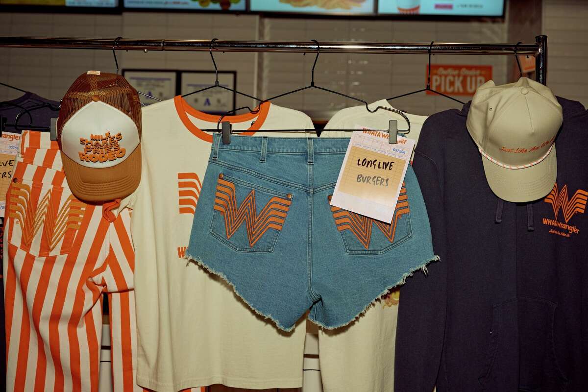 Wrangler wear emblazoned with the Whataburger logo will be available as part of the company's spring 2025 collection.