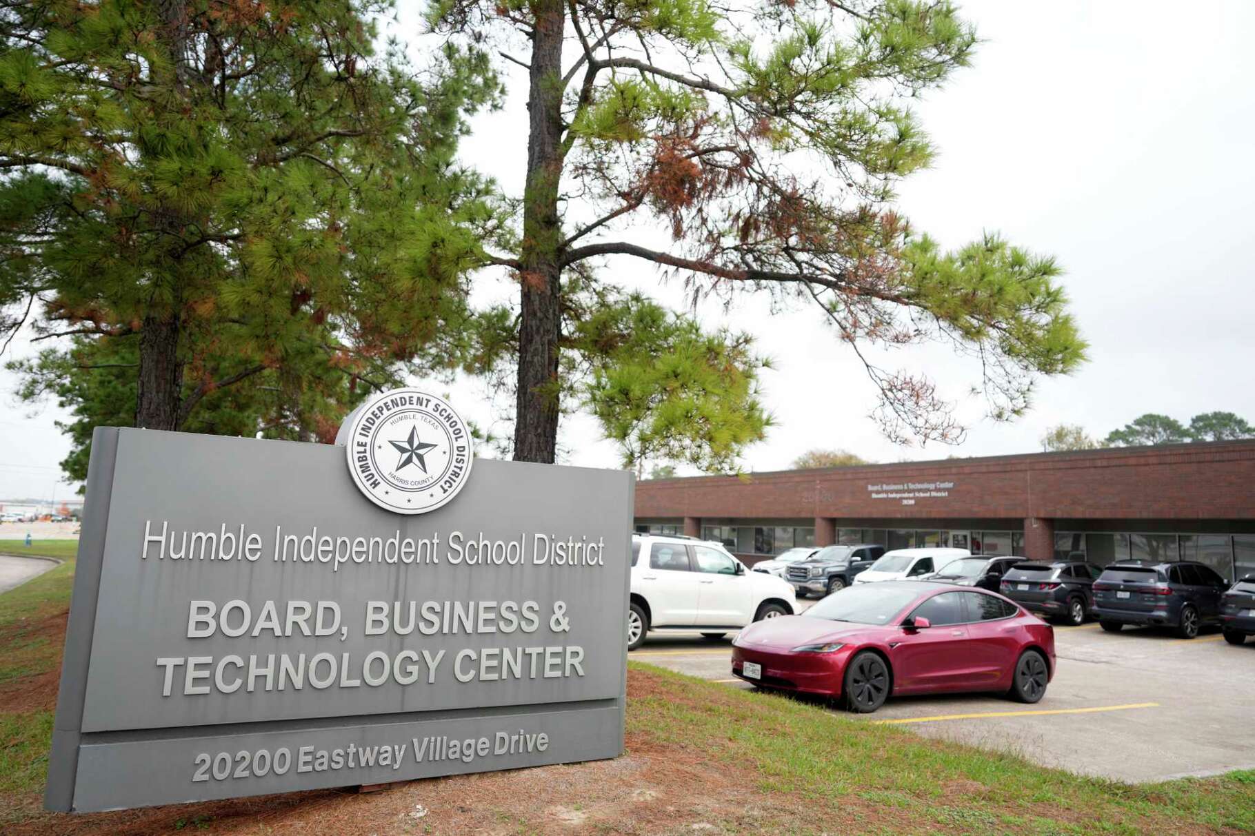 The Humble ISD board, business & technology center, 20200 Eastway Village Dr., is shown Tuesday, Dec. 17, 2024, in Humble.