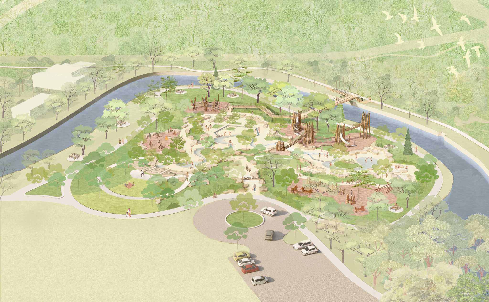Feedback zu Plänen für 8 Mio. USD teuren Spielplatz im Brackenridge Park ...