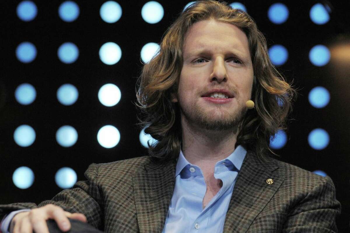 Matt Mullenweg, founder of web development corporation Automattic and Om Malik who also developped the free and open source web software, WordPress.