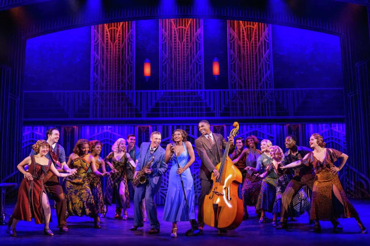 Matt Loehr as Joe, from left, Leandra Ellis-Gaston as Sugar and Tavis Kordell as Jerry in 'Some Like It Hot,' which tours to BroadwaySF's Orpheum Theatre.