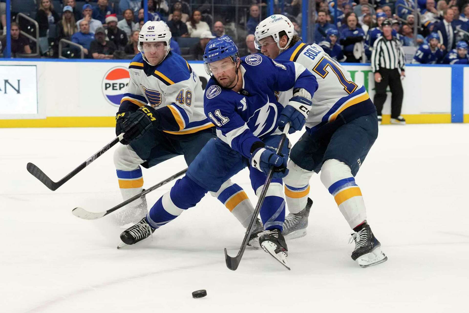 Kucherov Has 2 Assists As Lightning Beat Blues 3-1