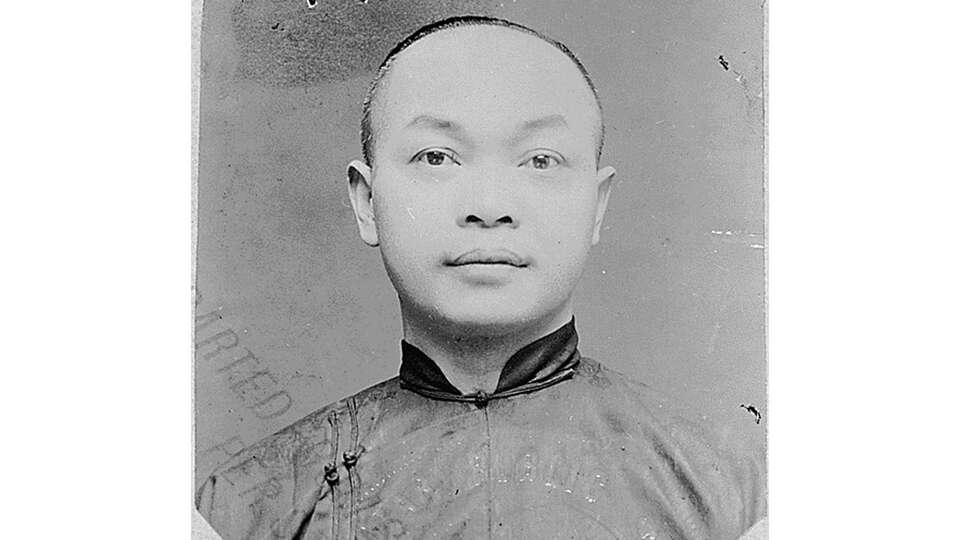 Wong Kim Ark, the subject of a landmark 1898 U.S. Supreme Court case establishing birthright citizenship, pictured in a photograph dated 1904 for a federal immigration investigation case.