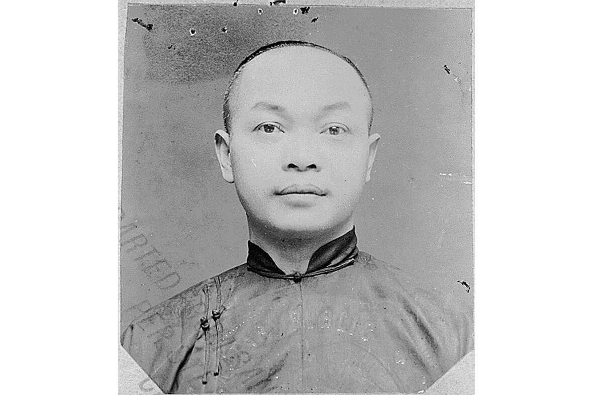 Wong Kim Ark, the subject of a landmark 1898 U.S. Supreme Court case establishing birthright citizenship, pictured in a photograph dated 1904 for a federal immigration investigation case.