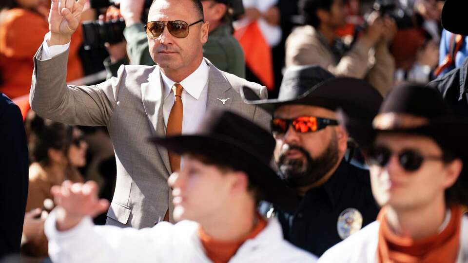 Texas Longhorns head coach Stephen Sarkisian is seen before a first round college football playoff game at Darrell K Royal-Texas Memorial Stadium, Saturday, Dec. 21, 2024, in Austin.