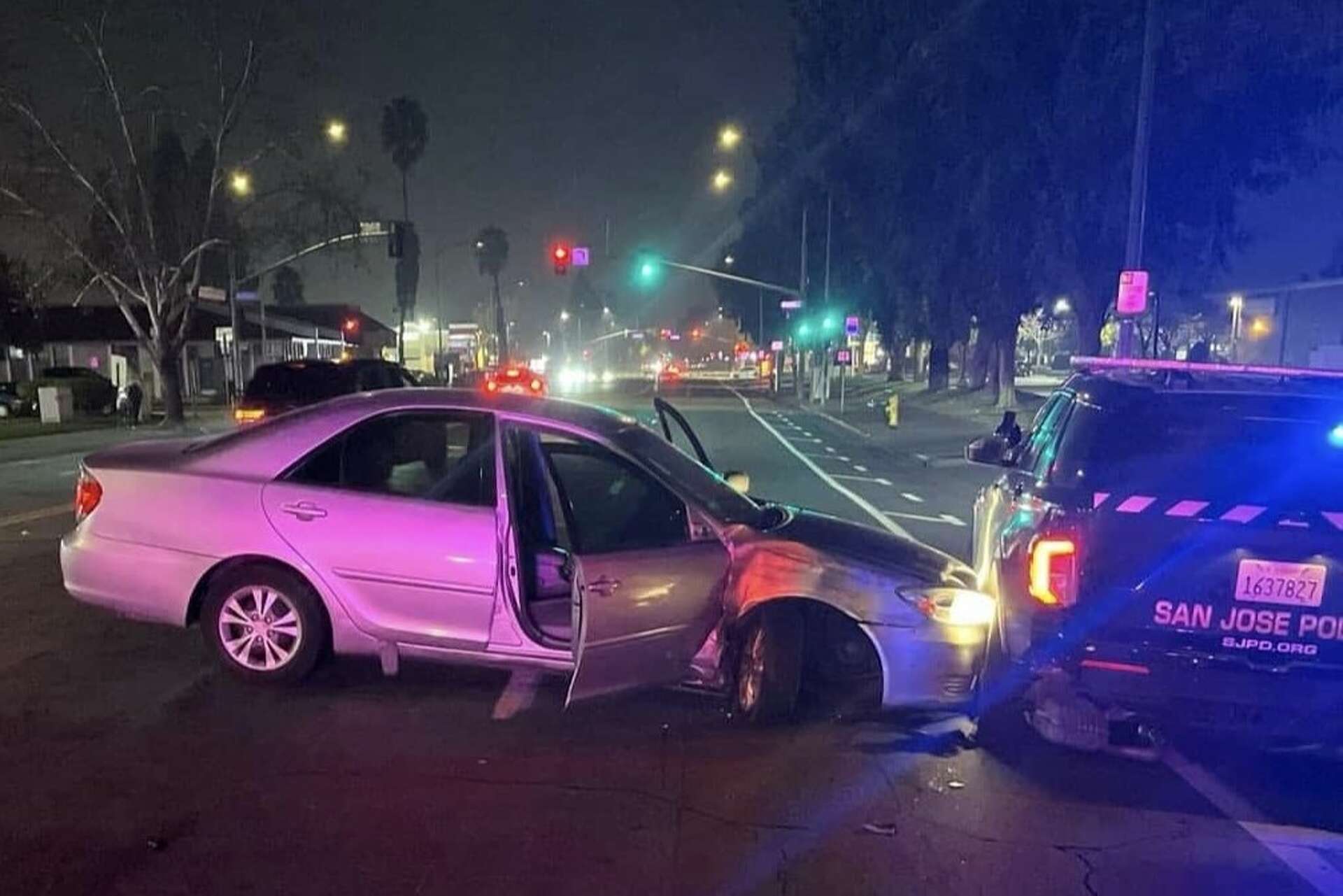 San Jose police say suspected drunk driver injures officers
