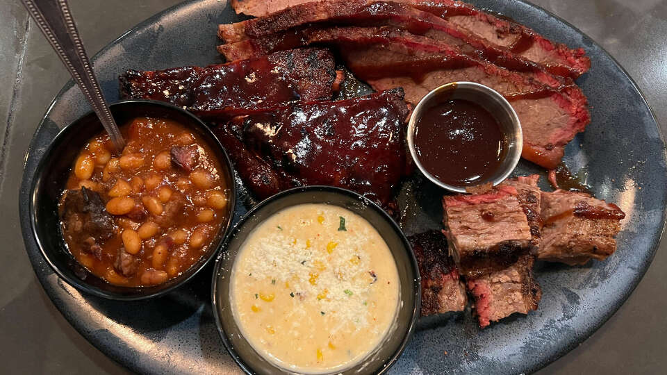 Combo plate from Q39 in Kansas City.