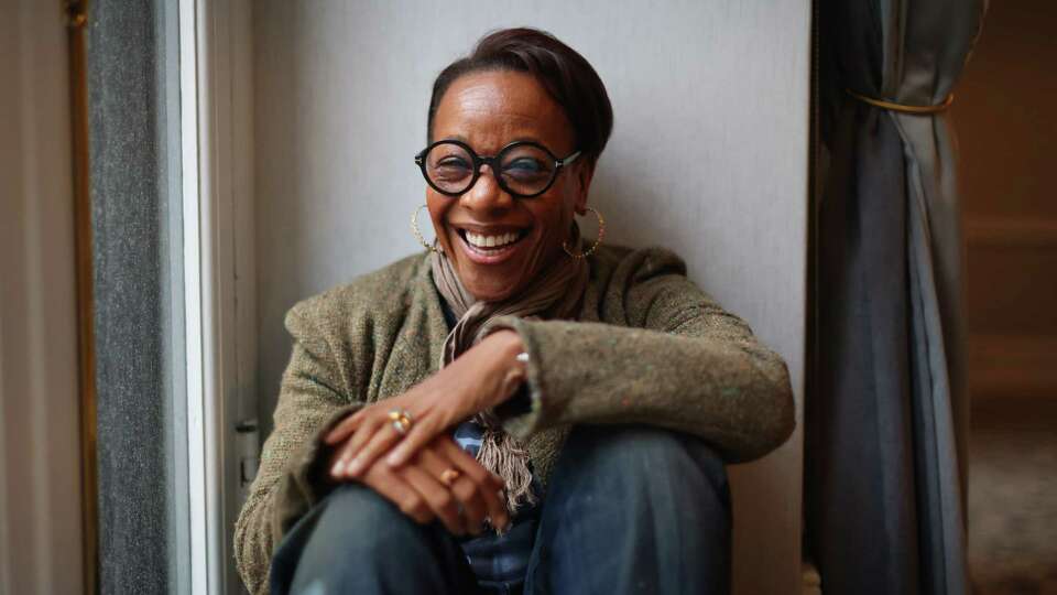 Actress Marianne Jean-Baptiste, who is getting some Oscar buzz for her performance in legendary British director Mike Leigh's “Hard Truths” poses for a portrait at the Fairmont Hotel in San Francisco on Wednesday, Nov. 20, 2024.