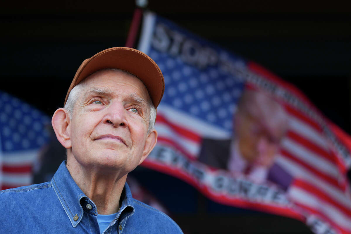 Jim McIngvale is seen during a rally he hosted at Gallery Furniture in support of former President and Republican nominee Donald Trump, Friday, Oct. 25, 2024, in Houston.
