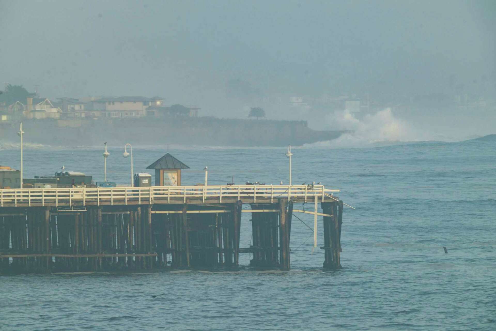 Santa Cruz Wharf collapses as strong storms hit California coast