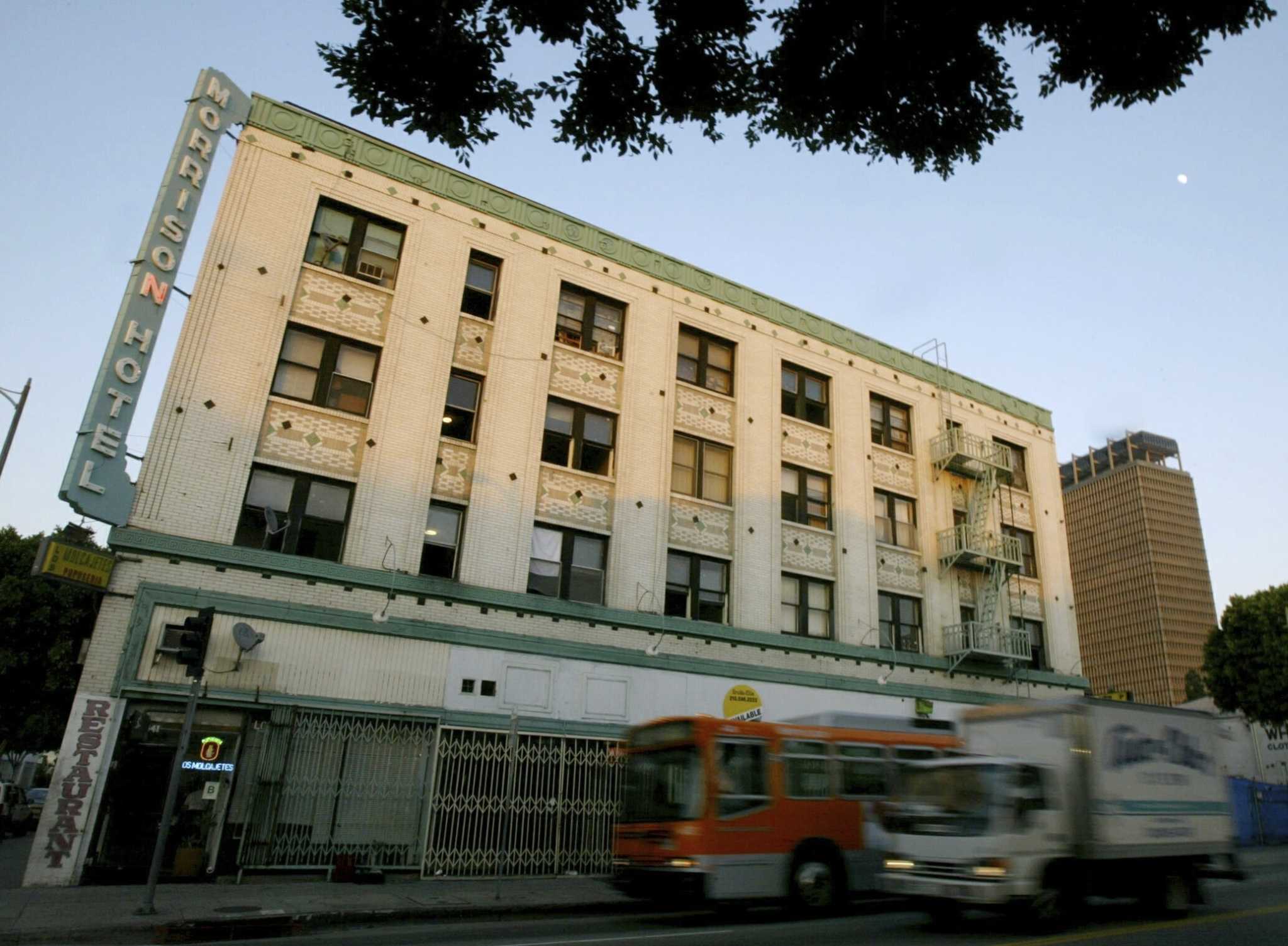 'morrison Hotel' Made Famous By The Doors Goes Up In Flames In La