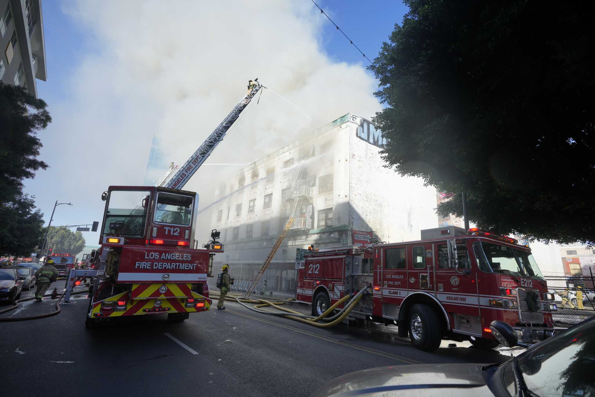 'Morrison Hotel' made famous by The Doors goes up in flames in LA