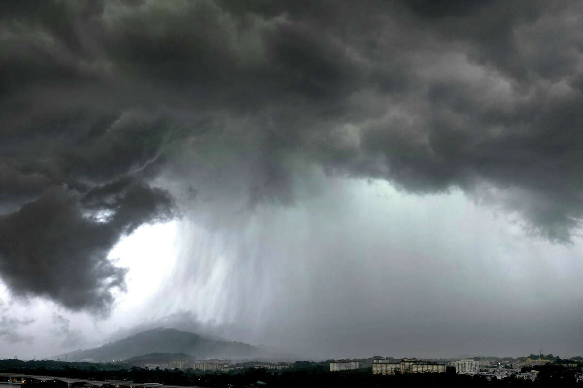 The winds were whipping Saturday morning in Southeast Texas, with one possible tornado seen near Katy.