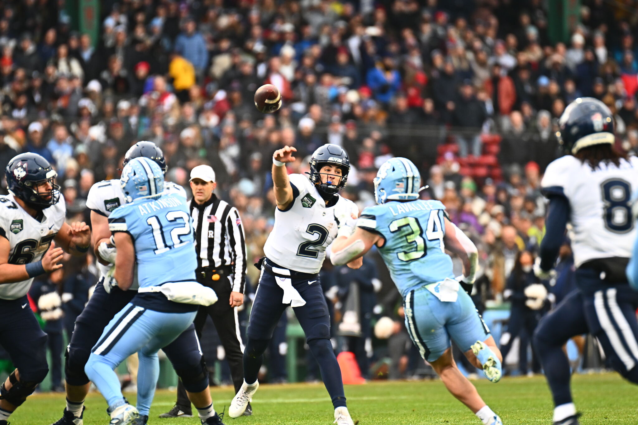 UConn football team rolls to win over North Carolina at Fenway Park