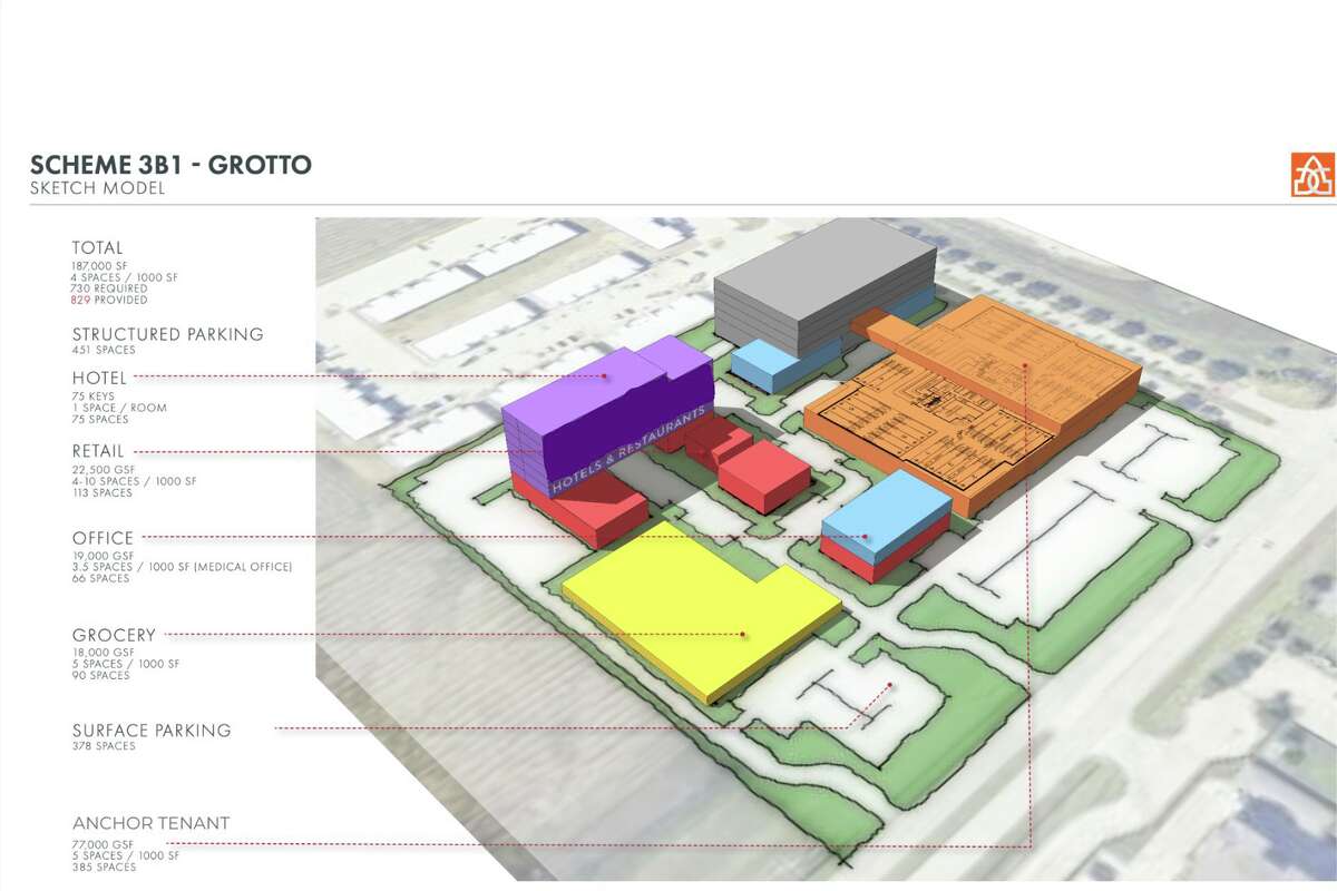 Proposed plan for Washington Ho's mixed-use 'eater-tainment' project near Katy Mills Mall.