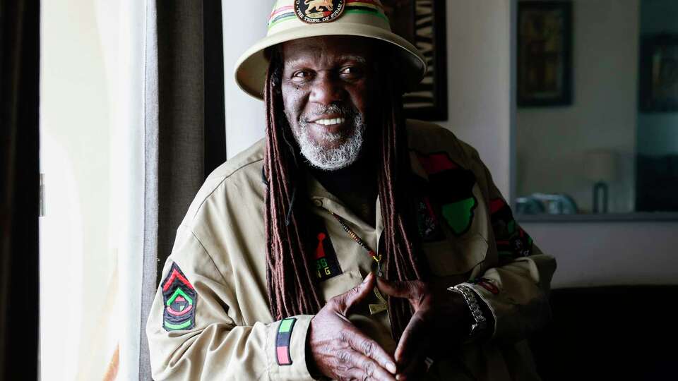 Horace Montgomery sits for a portrait at his home in San Jose, California Friday, Dec. 20, 2024.