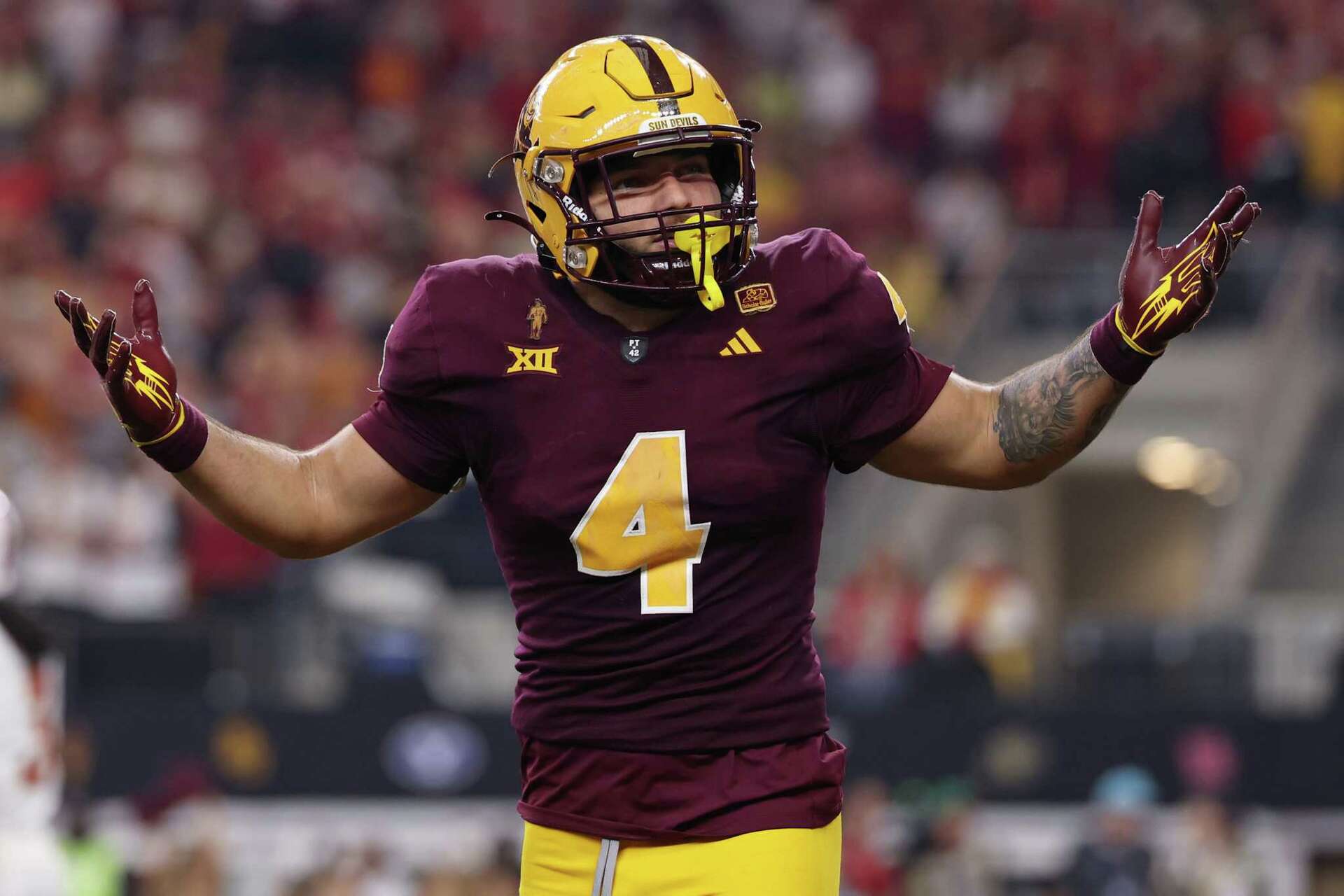 Arizona State Sun Devils RB Cam Skattebo was the most underrated player coming into the draft, but the 49ERS is eyeing him because of his past...D