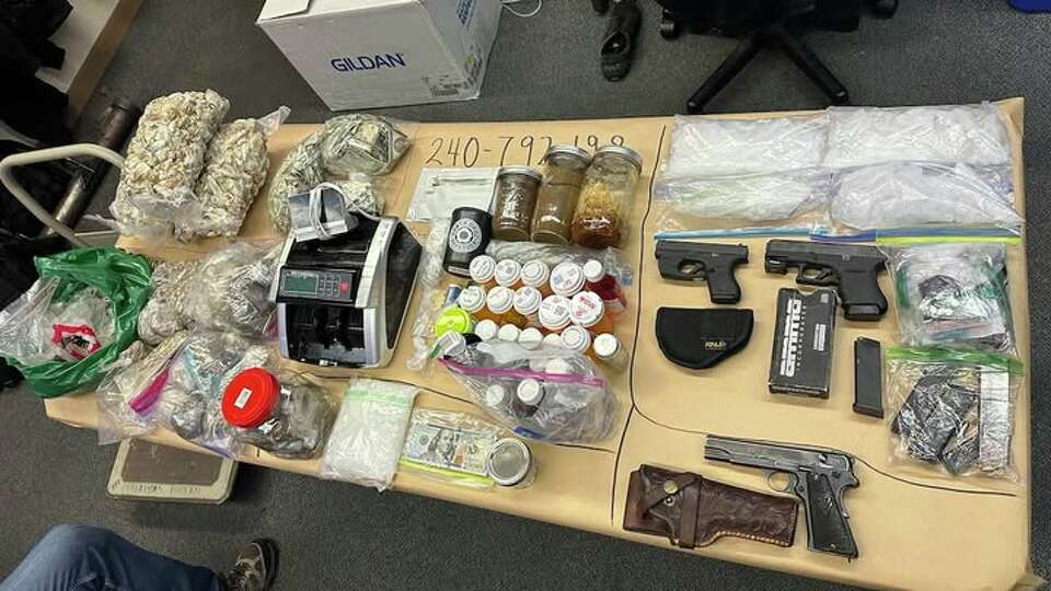 San Francisco police said they arrested a man who allegedly trafficked narcotics at Sixth and Market streets and seized more than 9kg of suspected narcotics as well as loaded firearms from his residence.