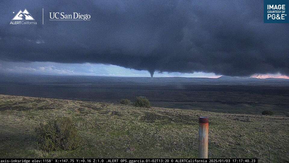 A tornado was spotted on Friday night in Shasta County and officials warned residents to take cover.