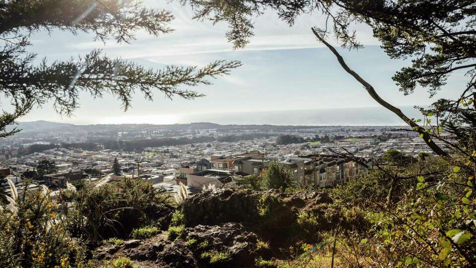 A view of the Sunset District and the Pacific Ocean is seen from Golden Gate Heights Park in San Francisco, Thursday, Jan. 2, 2025.