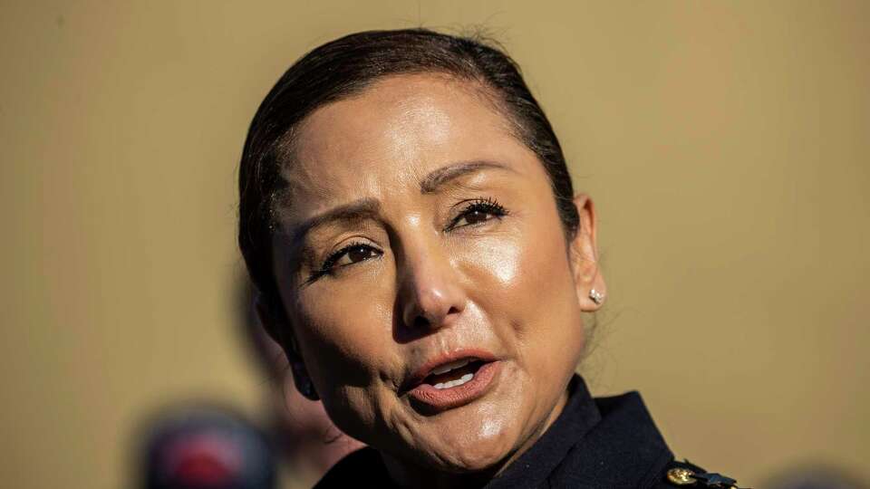 San Mateo County Sheriff Christina Corpus speaks during a press conference in response to a mass shooting in Half Moon Bay, Calif. Tuesday, Jan. 24, 2023. Seven people were killed and one person was injured in two separate locations nearby on Monday. The suspect, 66-year-old Chunli Zhao, was arrested in what investigators believe to be workplace violence.