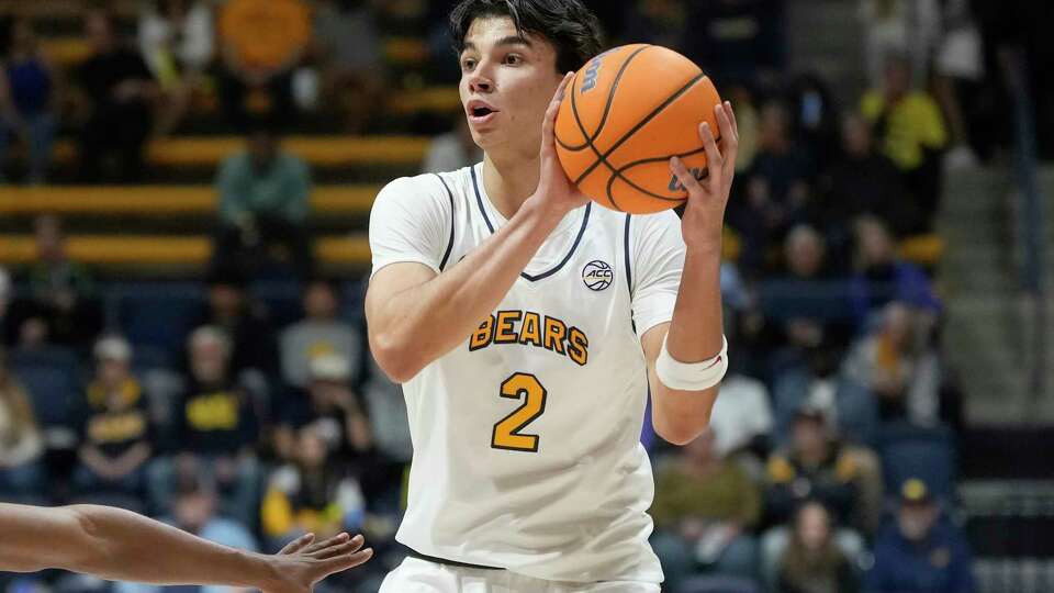 California guard Andrej Stojakovic during an NCAA college basketball game against Stanford in Berkeley, Calif., Saturday, Dec. 7, 2024. (AP Photo/Jeff Chiu)