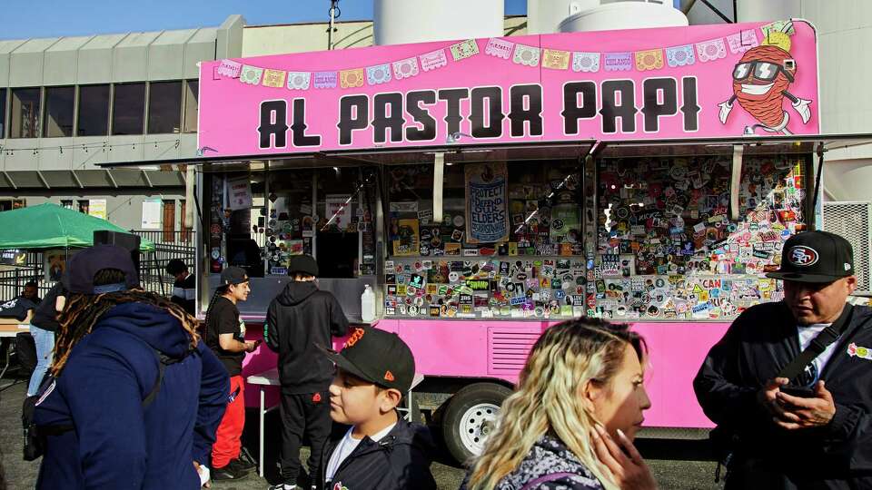 The Al Pastor Papi taco truck at Speakeasy Ales & Lagers in San Francisco, Calif., Saturday, July 31, 2021.