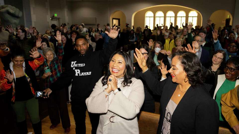 Glide Memorial Church celebrates outgoing mayor London Breed at their Sunday service in San Francisco. January 5, 2025.