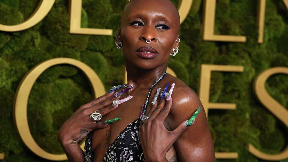 Cynthia Erivo arrives at the 82nd Golden Globes on Sunday, Jan. 5, 2025, at the Beverly Hilton in Beverly Hills, Calif. (Photo by Jordan Strauss/Invision/AP)