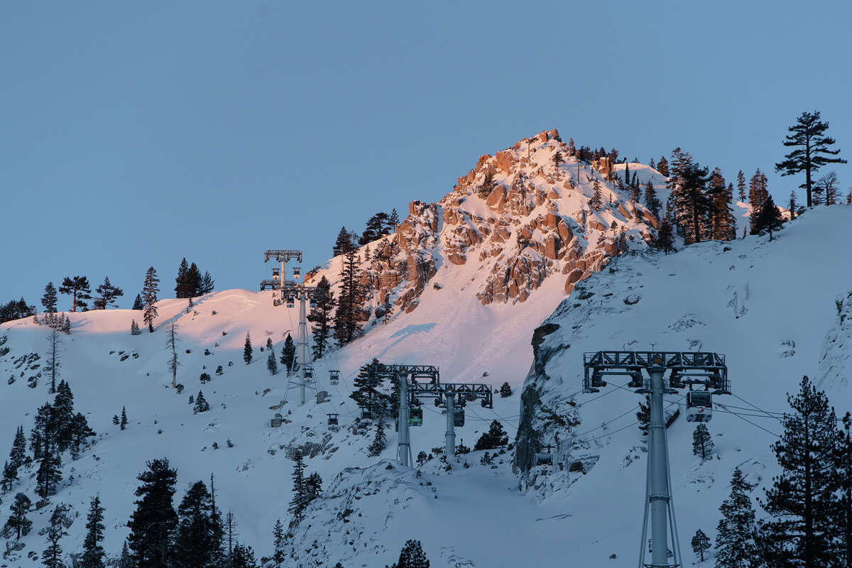 Fresh snow at Palisades Tahoe Jan. 4, 2025.