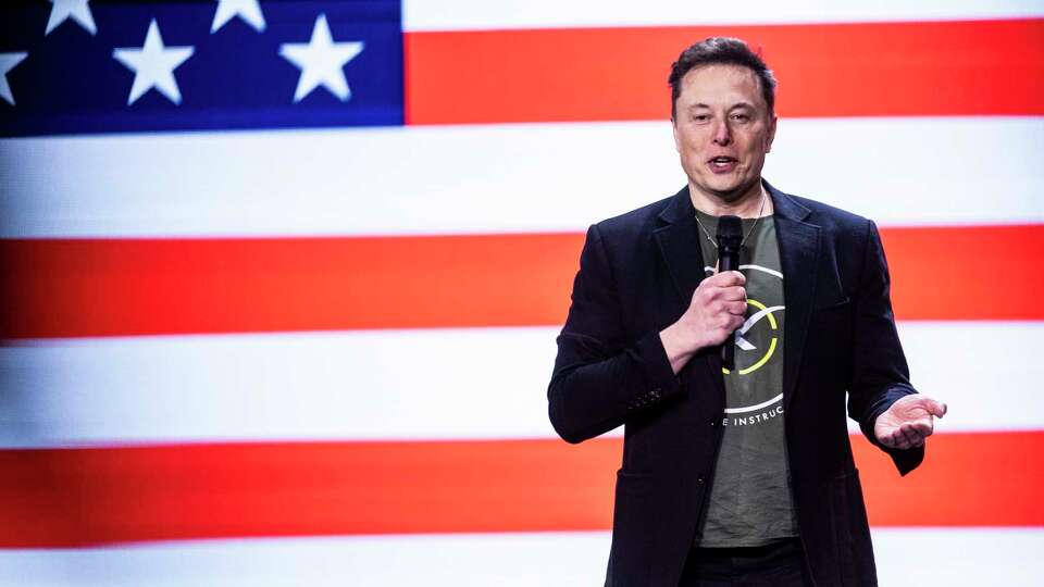 FILE - Elon Musk speaks at Life Center Church in Harrisburg, Pa., on Oct. 19, 2024. (Sean Simmers/The Patriot-News via AP, File)