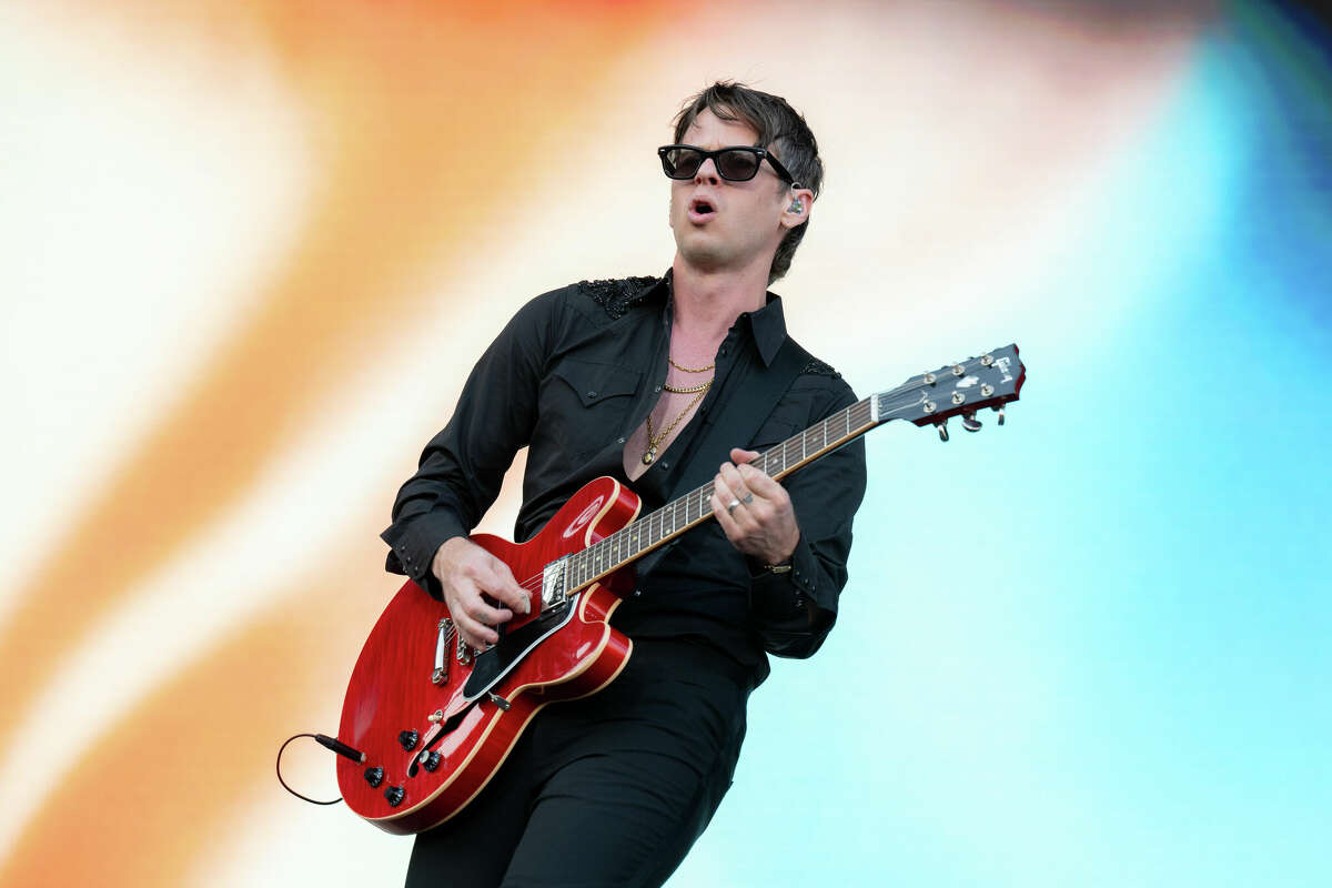 AUSTIN, TEXAS - OCTOBER 11: Mark Foster of Foster the People performs at Austin City Limits at Zilker Park on October 11, 2024 in Austin, Texas. (Photo by Dana Jacobs/FilmMagic)