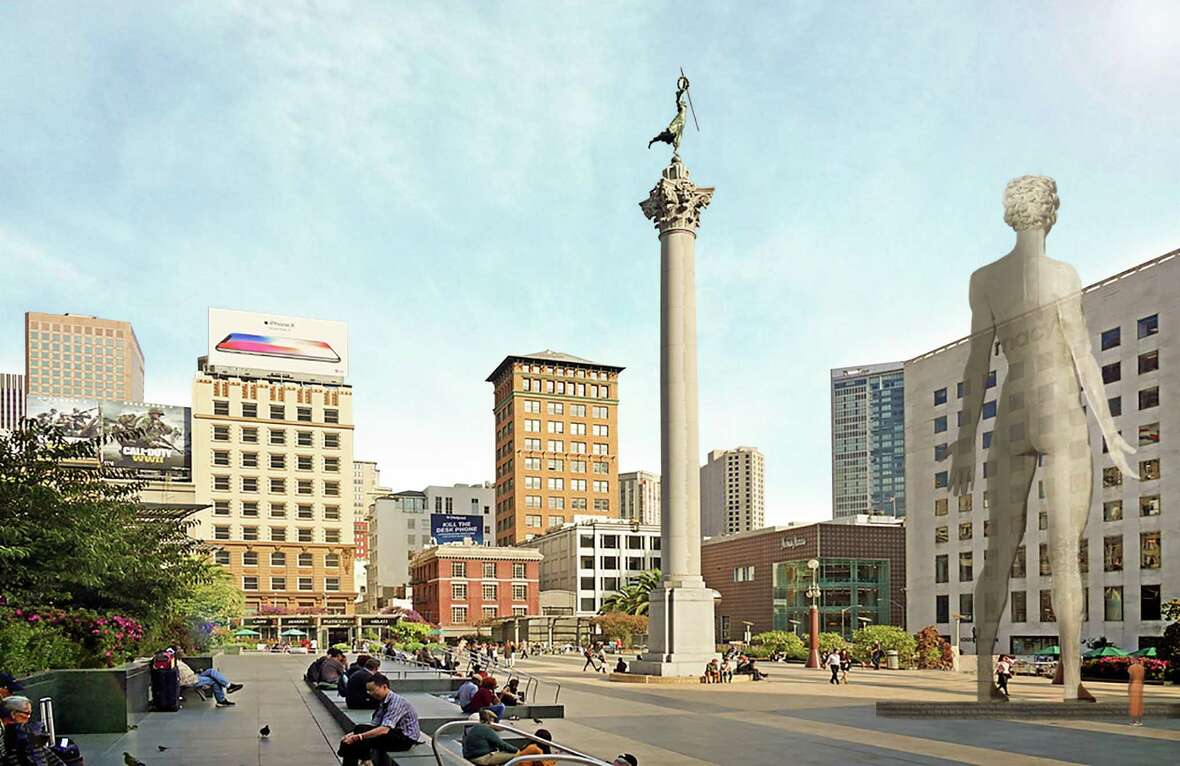 'R-Evolution,' a 45-foot mesh sculpture by Marco Cochrane will be installed at Union Square.