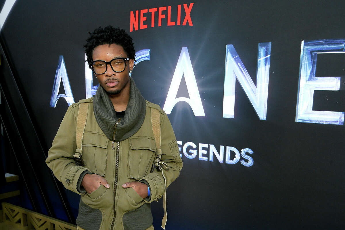 LOS ANGELES, CALIFORNIA - OCTOBER 30: d4vd attends the Netflix Arcane LA Premiere at The Egyptian Theatre Hollywood on October 30, 2024 in Los Angeles, California. (Photo by Charley Gallay/Getty Images for Riot / Netflix)