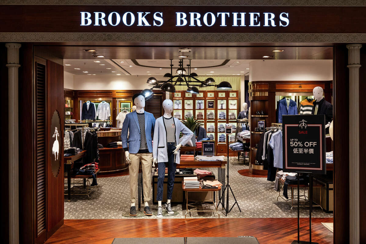 American clothing brand for men, Brooks Brothers, store seen in Hong Kong.