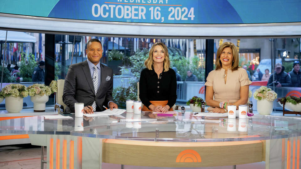 Craig Melvin, Savannah Guthrie and Hoda Kotb on the 'Today' show on Wednesday, Oct. 16, 2024.