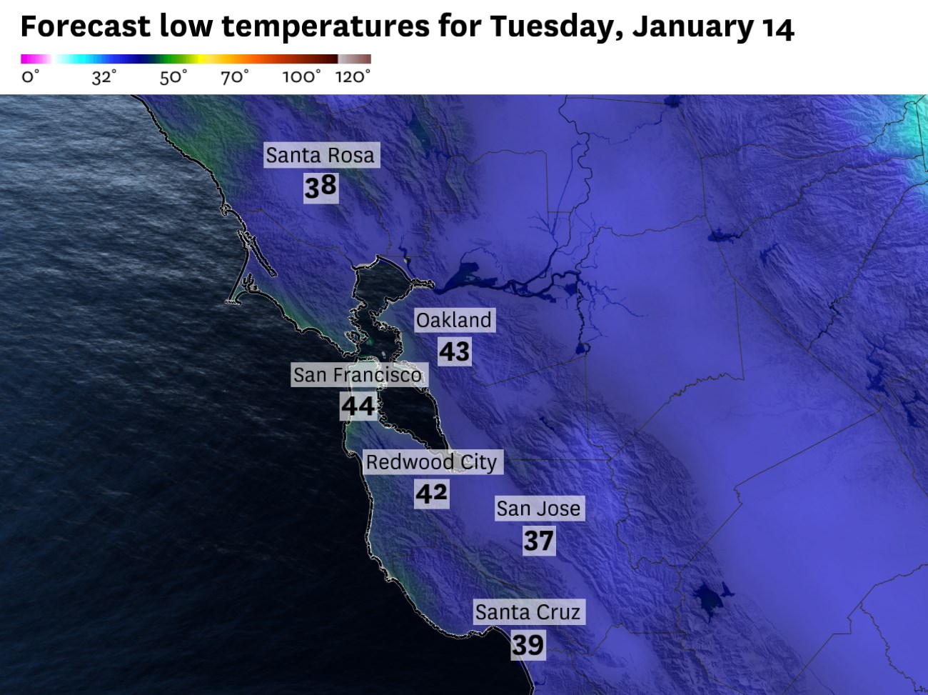 Frost advisory issued for Bay Area as temperatures drop overnight