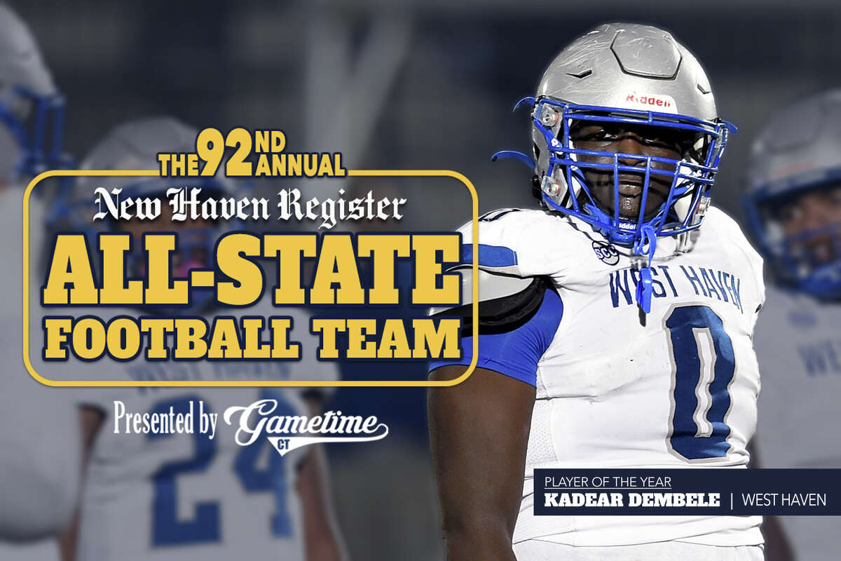 West Haven defensive lineman Kadear Dembele is the New Haven Register's 92nd All-State Football Team Player of the Year.