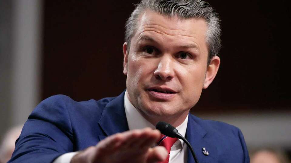 Pete Hegseth, President-elect Donald Trump's choice to be Defense secretary, appears before the Senate Armed Services Committee for his confirmation hearing, at the Capitol in Washington, Tuesday, Jan. 14, 2025.