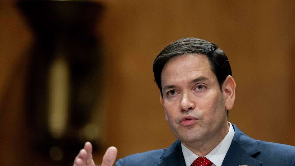 Sen. Marco Rubio, R-Fla., President-elect Donald Trump's choice to be Secretary of State, appears before the Senate Foreign Relations Committee for his confirmation hearing, at the Capitol in Washington, Wednesday, Jan. 15, 2025.