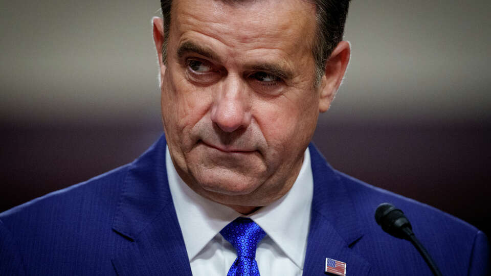 WASHINGTON, DC - JANUARY 15: U.S. President-elect Donald Trump's expected nominee for CIA Director John Ratcliffe appears for a Senate Intelligence confirmation hearing on Capitol Hill on January 15, 2025 in Washington, DC. Ratcliffe, a former conservative congressman from Texas, served as Director of National Intelligence during Trump's first term. (Photo by Andrew Harnik/Getty Images)