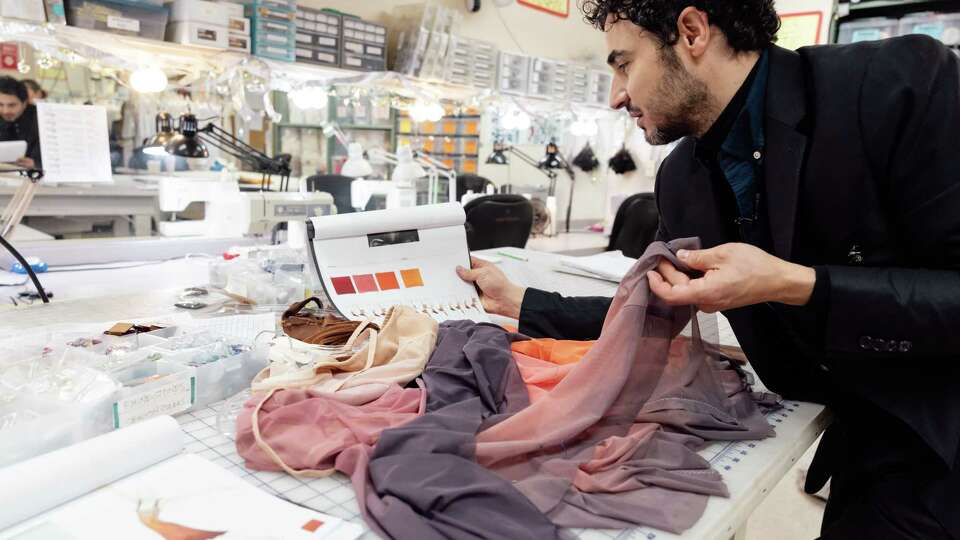 Zac Posen in San Francisco Ballet's costume studio